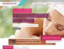 Tablet Screenshot of proaktivdirekt.com